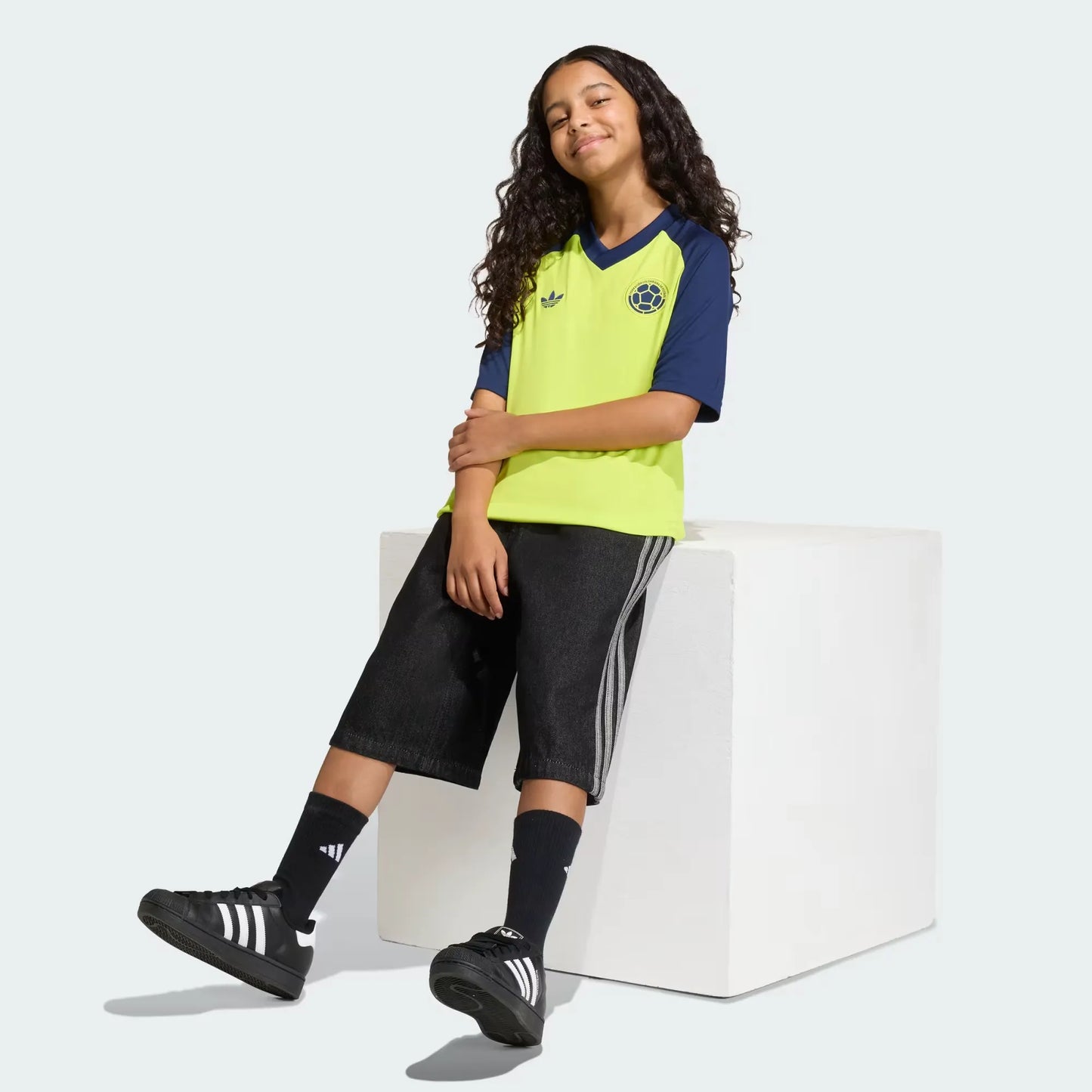 Camiseta Visitante Prepartido Selección Colombia 26 Niños